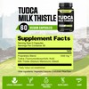 WELBUDA 1000mg Tudca Supplement with Milk Thistle Extract - 60