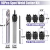 Yakamoz Spot Weld Cutter Kit - 10Pcs Double Sided Spot