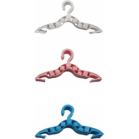 Baby Clothes Hangers – 30 Pack Plastic Hangers with Hooks – Cute Bear & Duck Design – Assorted Colours for Baby Wardrobe Organisation (Pink, Blue, white)