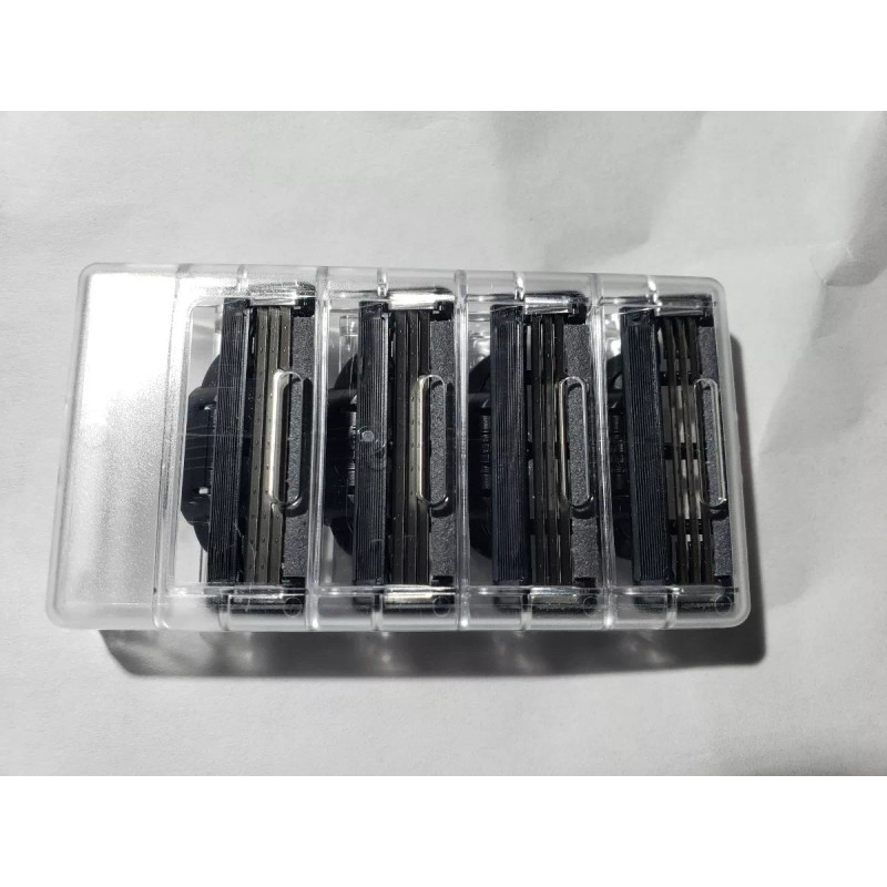 Guillette Navajas De Repuesto Para Rastrillo Mach3 Carbono Con 4