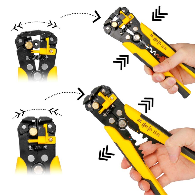 CYLBAQ Crimper Plier Set, AWG24-10 Wire Crimping Tool, Wire Cutting