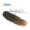 Saisifen 96 Strands Boho Goddess Locs Crochet Hair for Black