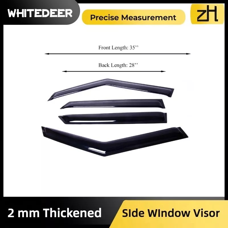 zh Fits Hyundai Venue 2020+ Side Window Visor Sun Rain
