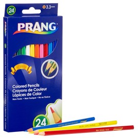Prang Thick Core Colored Pencils, 3.3 Millimeter Cores, 7 Inch Length, Assorted Colors (22240) (Pack of 24, 576 Count Total)