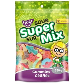 Huer Sour Super Mix Gummies, 350g/12 oz