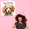 Toy Poodle Birthday Card - Happy Birthday - Dog Design