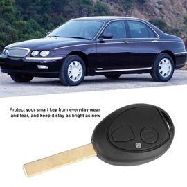 KIMISS Key Shell Cover, 2 Button Car Key Fob Fob Case + Blind Blade Fit for Rover 75 MG ZT
