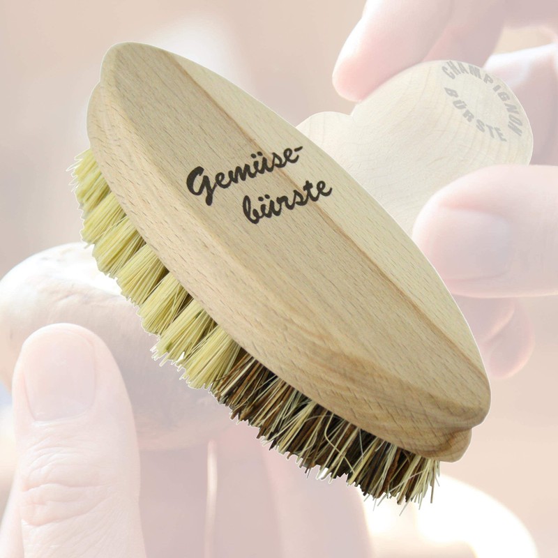 Lantelme Vegetable Brush Wooden Mushroom Brushes Fruit Vegetable Cleaning Brush