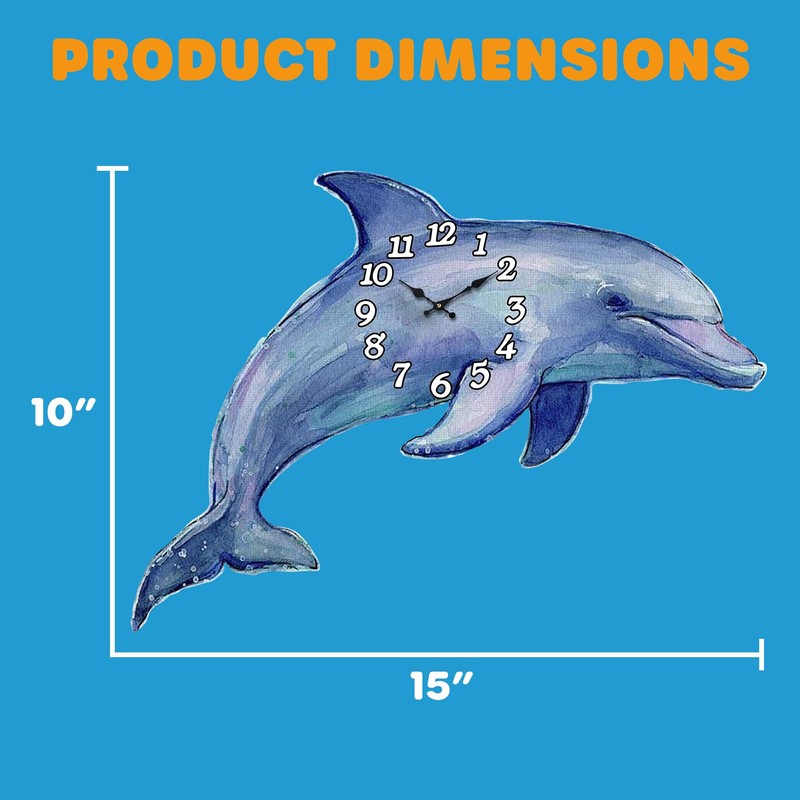 Sea Creations Wooden Wall Clock - Coastal, Nautical, and Beach