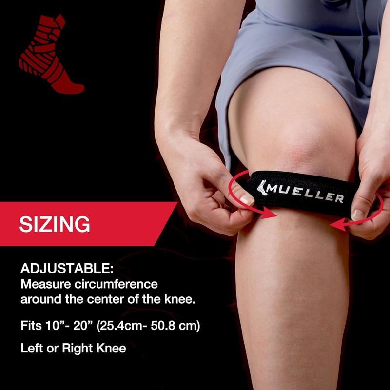 Mueller Jumper's Knee Strap, Black, One Size