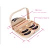 YiQiYi Cosmetic Case Empty Eyelashes Storage Case with Makeup Mirror