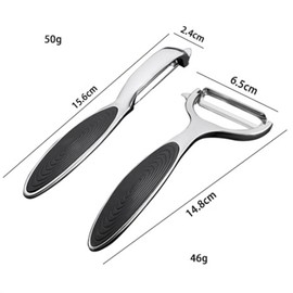 Potato Peeler, Peeler, Ergonomic, Rust-Free Carbon Steel Blade, Versatile & Efficient - Ideal for Left & Right-Handed Users (2PCs)，Easy peelers