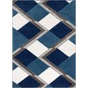 Well Woven Good Vibes Nora Blue Modern Geometric Stripes and