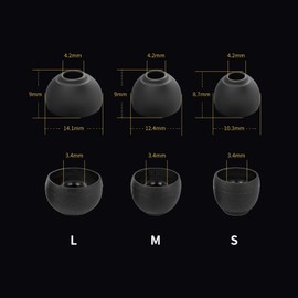 3 Pairs CCZ ZT01 Silicone Eartips,KINBOOFI Soft Silicone IEM Eartips Earbuds,Ddurability Replacement Earbud Tips for KZ ZST ZS10 PRO ZS10 PRO X AS10 ZSN PRO X ZSN PRO ZS10 PRO2 TANGZU WAN'ER(4559)