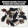 EPCDBBRT 12 Piece Replacement Zip Pullers, Zip Replacement Parts, Zip