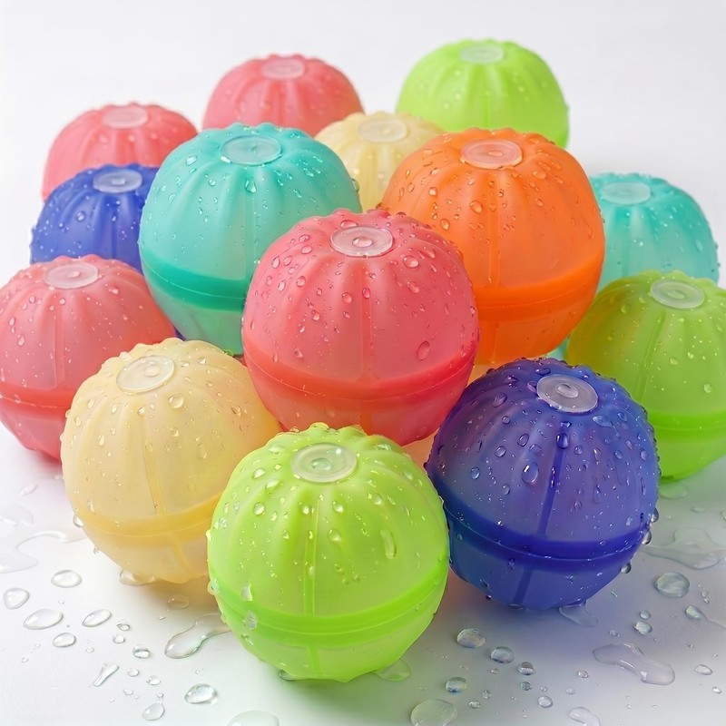 Reusable Water Balloons, 6 Pack Self-Sealing Quick Fill Water Balls