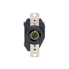 Leviton Locking Receptacle 2 Pole, 3 W 20 Amp 125 V Nema L5-20r Blk CSA Bx