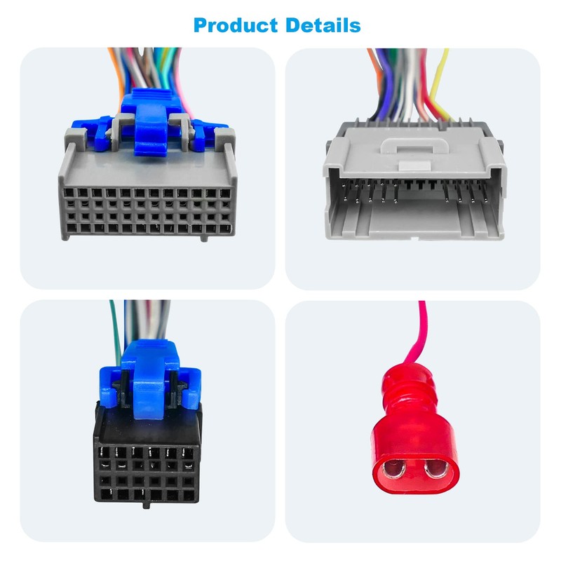 TIKSCIENCE Radio Wiring Harness Male and Female Adapter Fit for