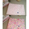 GreatRise 7 Pieces Pink Flower Series Patchwork Fabrics Package Cotton
