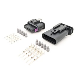 5 Pin Connector Plug Set for Mass Air Flow Meter Sensor MAF Harness for 1-1718806-1 4F0973705 8K0973205