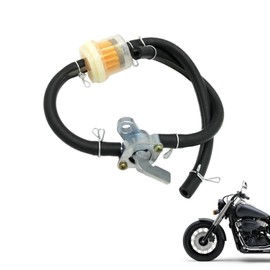 Fuel Tank Tap Filter,Universal Gas Inline Fuel Filters,Fuel Pipe Hose Line,Motorcycle petrol Filter,6mm Inline Fuel Tank Tap Filter Pipe with Petcock Switch Shut Off Valve Universal for ATVs Dirt Bike