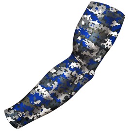 B-Driven Sport Youth Compression Arm Sleeve For Kids - 40 Cool Arm Sleeve Colors & Design - Great For Athletics & Sports - Availble For Boys & Girls Royal Blue