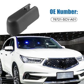 A ABSOPRO Rear Windshield Wiper Arm Nut 76721-SCV-A01 Wiper Blade Arm Cover Cap for Acura MDX 2007-2016 Plastic
