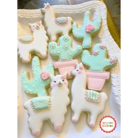 Unbranded Alpaca Llama Cookie Cutter 4'' Metal Farm Ranch Animal Birthday Party Sandwiches