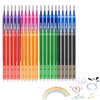 40pcs 0.7 mm Erasable Gel Ink Pen Refills Compatible with