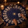 12 Zodiac Tarot Card Tablecloth for Readings – Foldable Card
