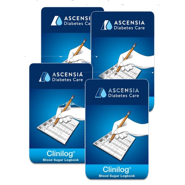 Bayer Ascensia CliniLog Self Testing Record Book, 4 Books