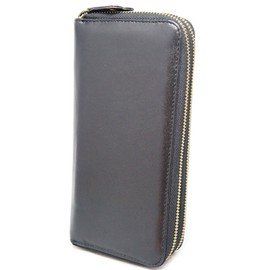 Bliss Leather Sheepskin Sheepskin Premium Genuine Leather, Double Zipper, Long Wallet, Multi-functional, Box Included, black_1