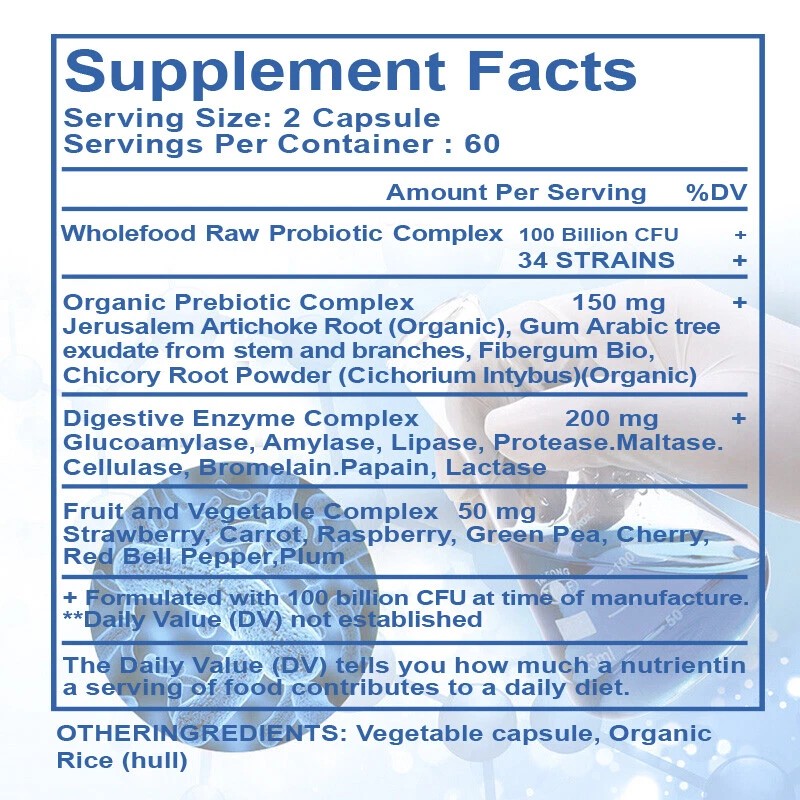 ZHPHK Probiotic Lactobacillus Reuteri 100 Billion CFU/gm - 400mg -