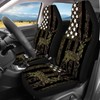 SEANATIVE American Flag Car Seat Cover Full Set Polyester Automotive
