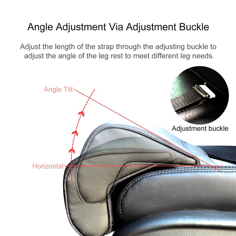 Sanbuildrro Car Leg Extender Leg Support Cushion for Car Driver