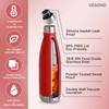 VEGOND 17oz Stainless Steel Water Bottles Bulk, Reusable Metal Sports
