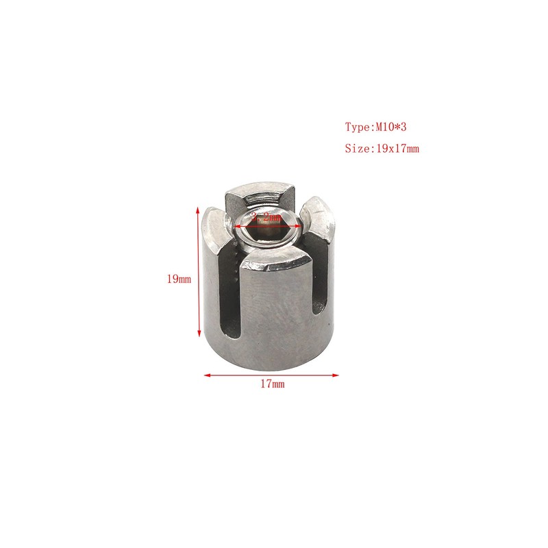 316 Marine Grade Stainless Stee Cross Wire Rope Clips 1/8"