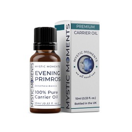 Mystic Moments | Evening Primrose Carrier Oil 10ml - Pure & Natural Oil Perfect for Hair, Face, Nails, Aromatherapy, Massage and Oil Dilution Vegan GMO Free
