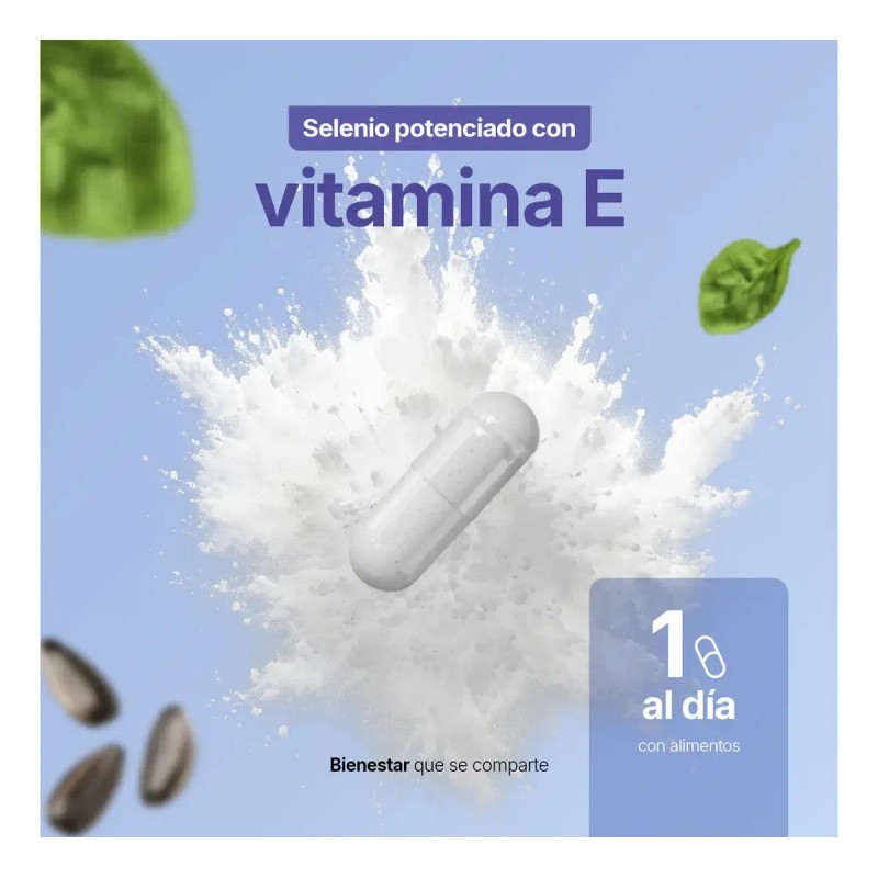 Selenio Vitamina 240 Cápsulas 500 Antioxidantes Protección Celular Bienestar Diario