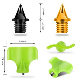 Lejof 1/4 Inch Carbon Steel Track Spikes, 32 Pieces Lighter Weight Spikes Track Shoes, Each Nail Weighs Only 0.47 Grams, Used for Track and Field Sprinting or Cross Country