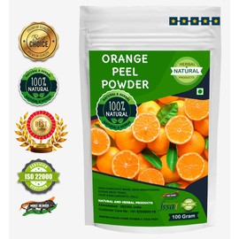 Orange Peel Powder | Santra Chilka | Pure Vitamin C | Face Pack For Skin Care(Face Mask, Skin Brightening, Evens Skin Tone) and Hair Care- 100Gram