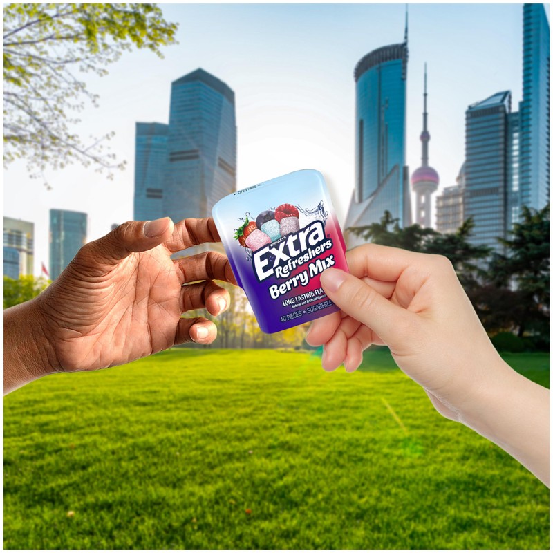 EXTRA Gum Sugar-Free Chewing Gum, Berry Mix - 3.21-Ounce 40-Piece