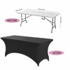 ANNAFRIS Spandex Tablecloth 6 Feet, 183 x 76 x 76