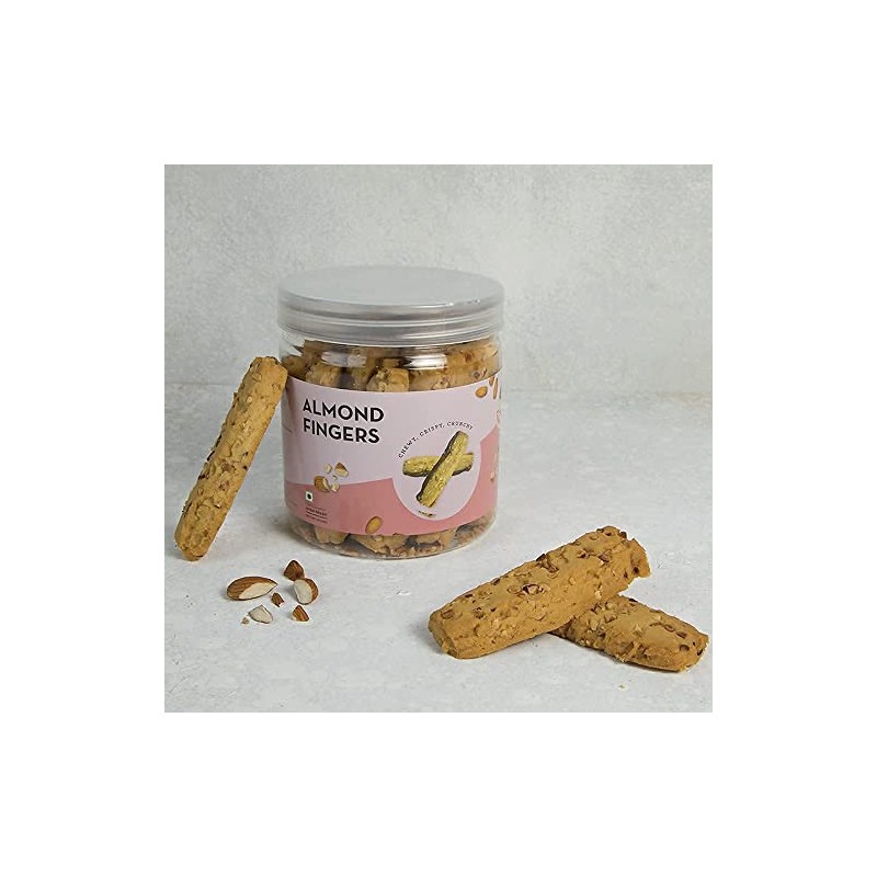 metrey Almond Fingers - 250g| Gourmet Biscuit with Real Almonds