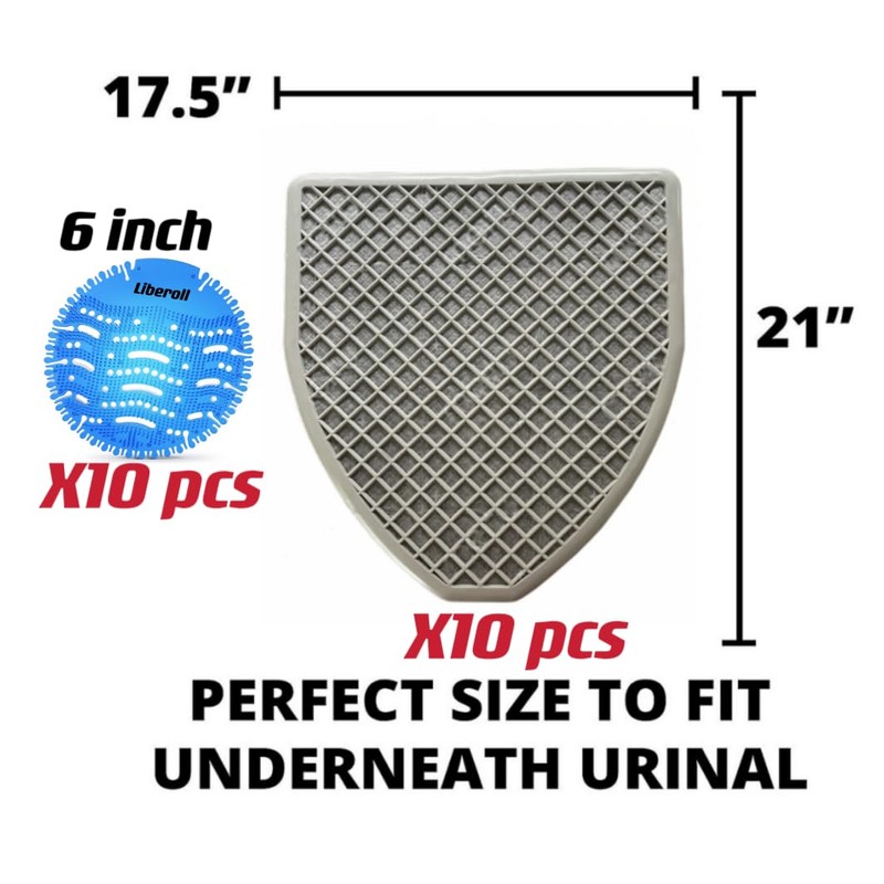 Urinal Mats (10Pack) -Urinal Screen Deodorizer(10 pack) Urinal Cakes Fresh