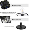Emliviar Outdoor Solar Floor Lamp with Remote Control, Waterproof Solar