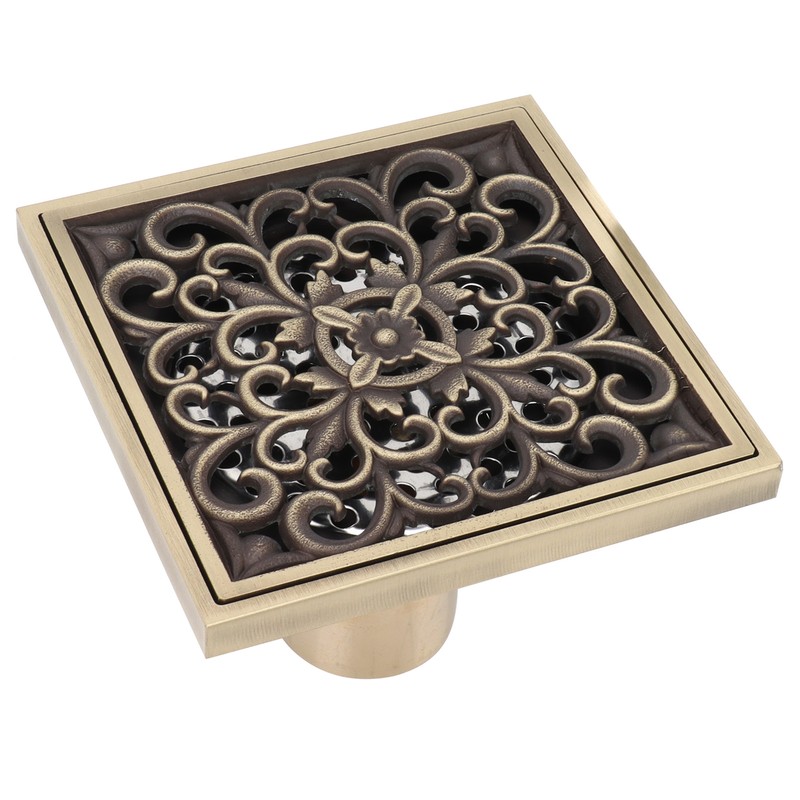 Floor Drain Antique Copper Shower Drain Kit for Home Hotel