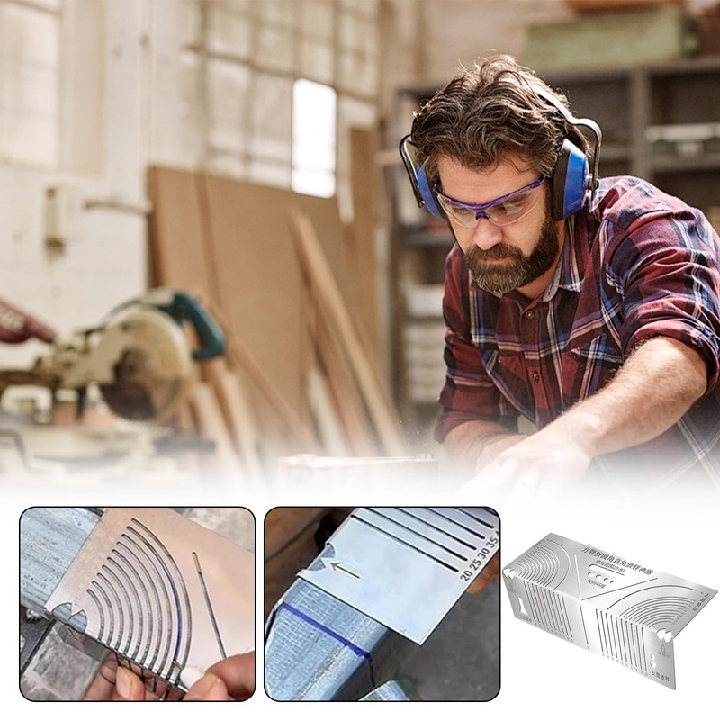 SNONESIY Angle and arc marking tool, precision flex angle and
