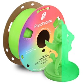 Polymaker Panchroma Luminous PLA Filament, Luminous Green 1.75mm 3D Printing Filament, 3D Printer PLA Filament, Fit Most FDM 3D Printers, 1kg Spool (2.2lbs)