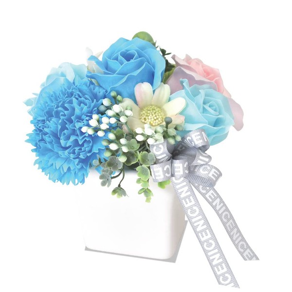 Poppy Nagoya Soapflower Artificial Flower Bouquet Gift Soap Flower S-165 Blue